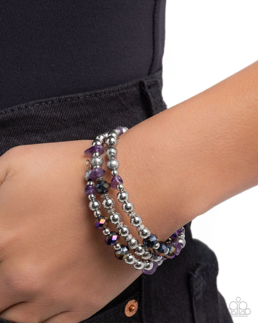 Paparazzi Fresh Fantasy - Purple Bracelet