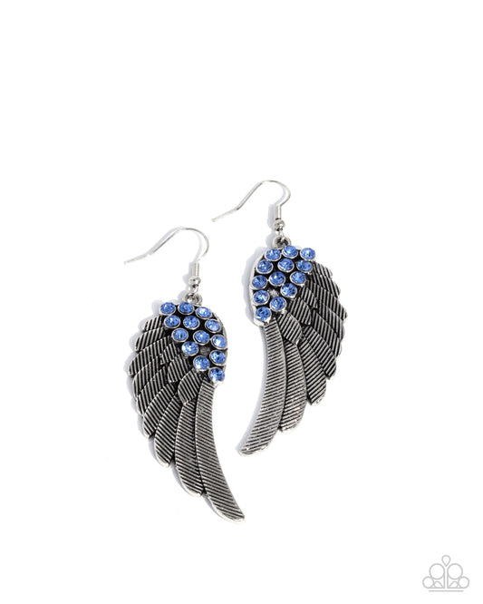Paparazzi Angelic Abundance - Blue Earrings