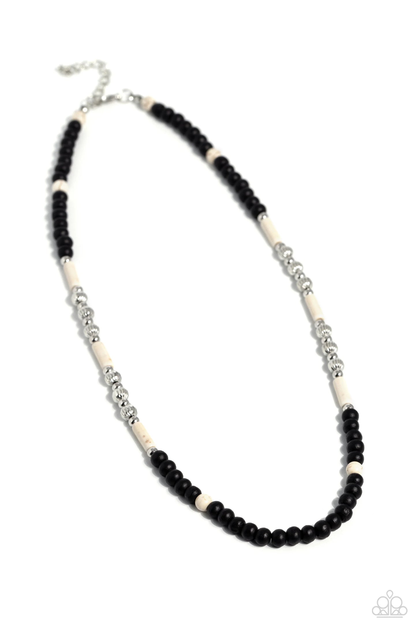 Paparazzi Volcanic Valiance - White Necklace