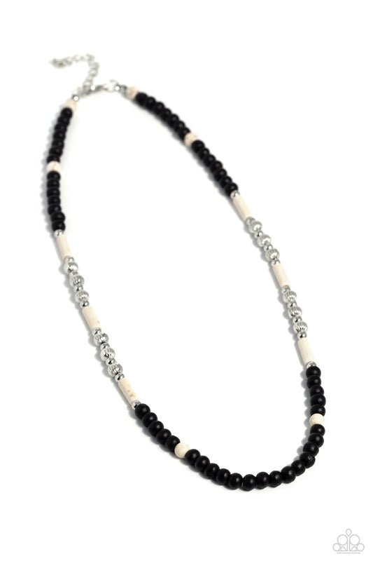 Paparazzi Volcanic Valiance - White Necklace