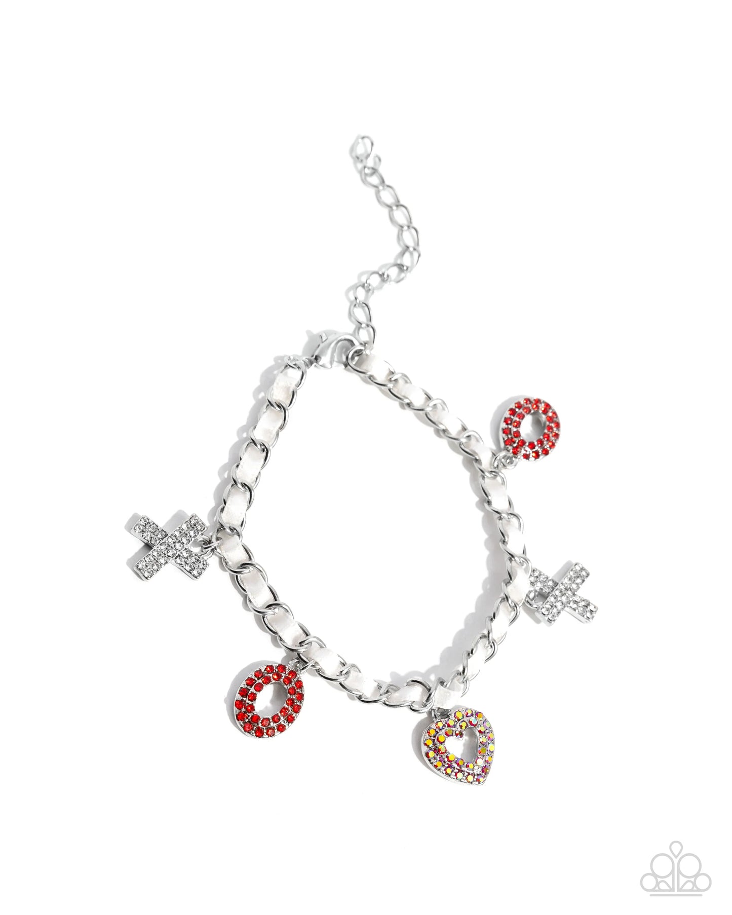 Bracelet: "Courting Change - Red
Earring: "XOXO Stream - Red