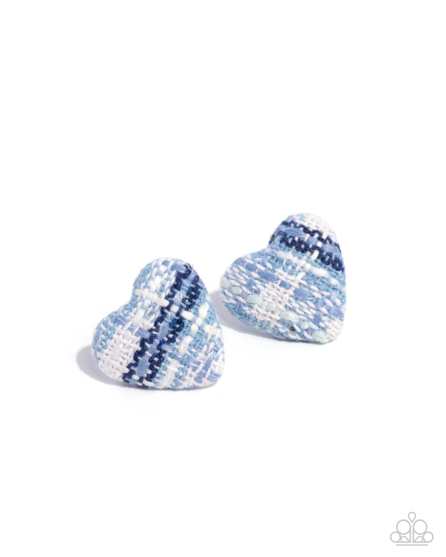 Paparazzi Sweetheart Stitching - Blue Post Earrings