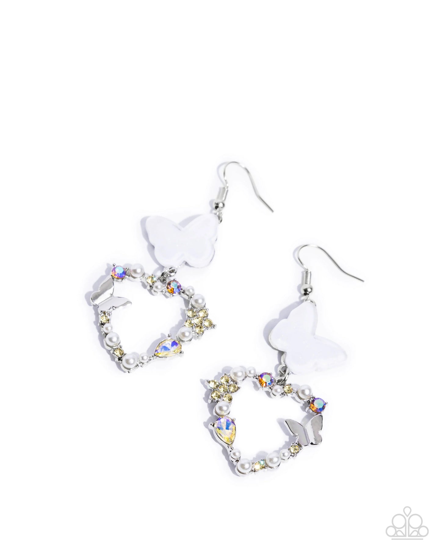 Paparazzi Flirty Flight - Yellow Earrings