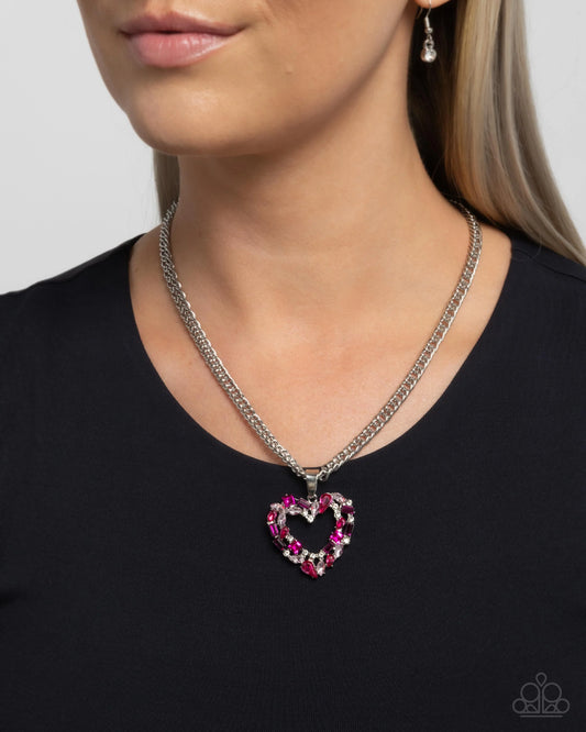Paparazzi Romance is a Bonus Pink Necklace