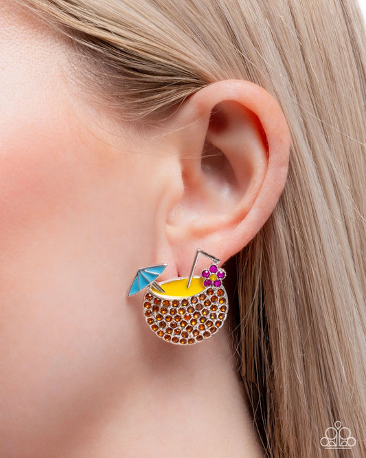 Paparazzi Vacation Mode - Multi Post Earrings