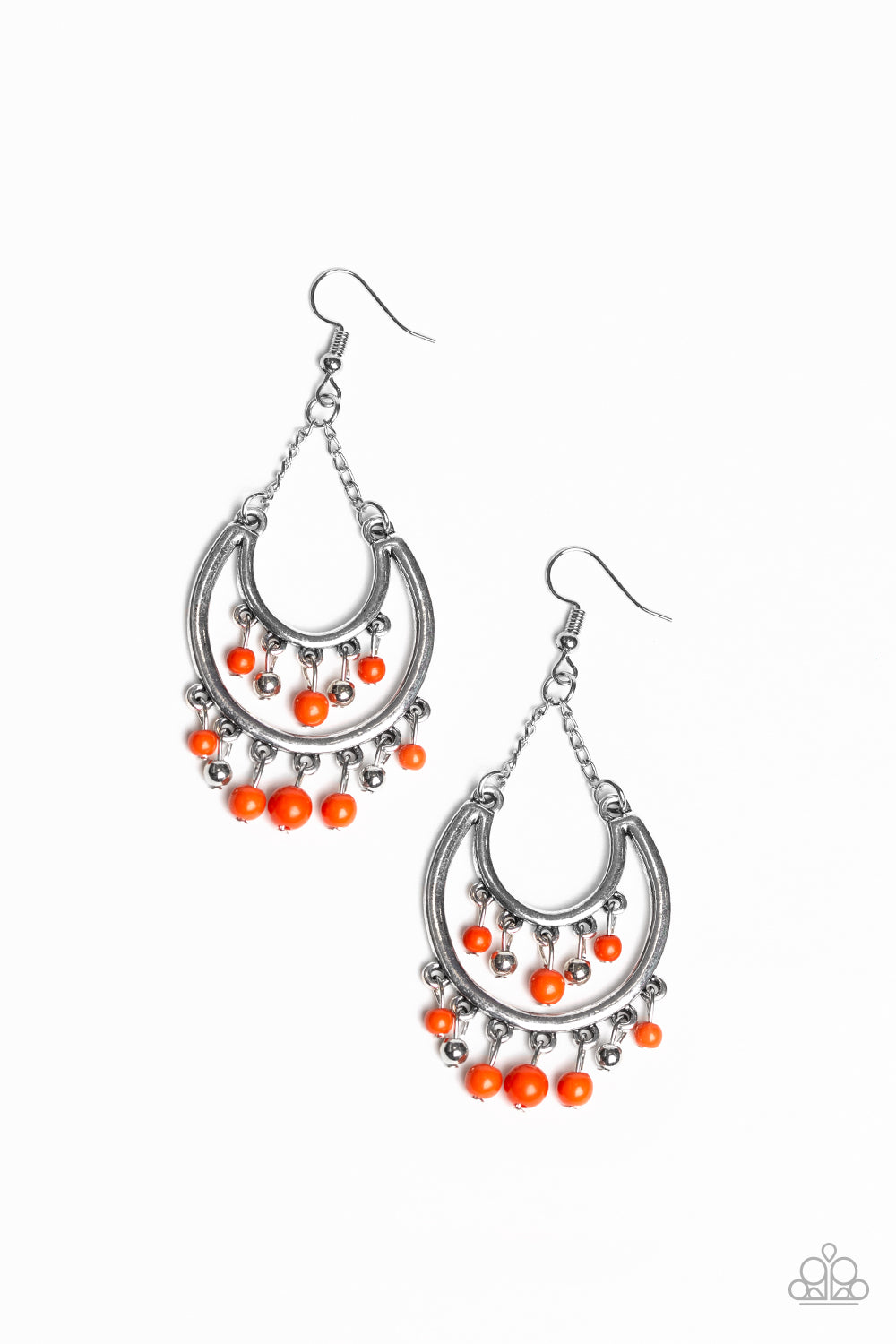 FREE-SPIRITED SPIRIT" ORANGE EARRINGS