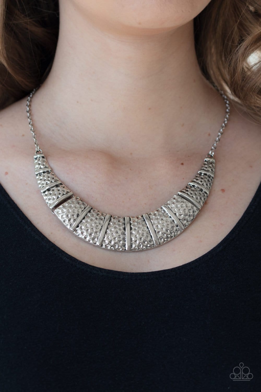 Metallic Mechanics - Silver Necklace paparazzi