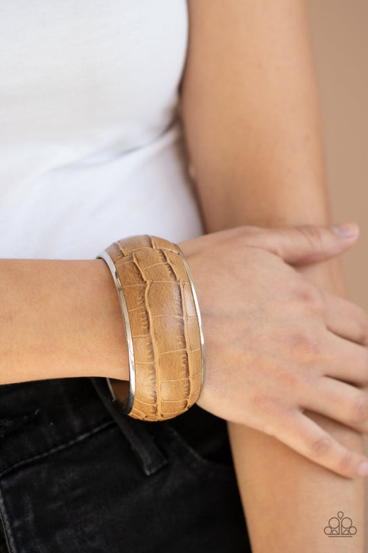 PAPARAZZI "URBAN JUNGLE" BROWN BRACELET