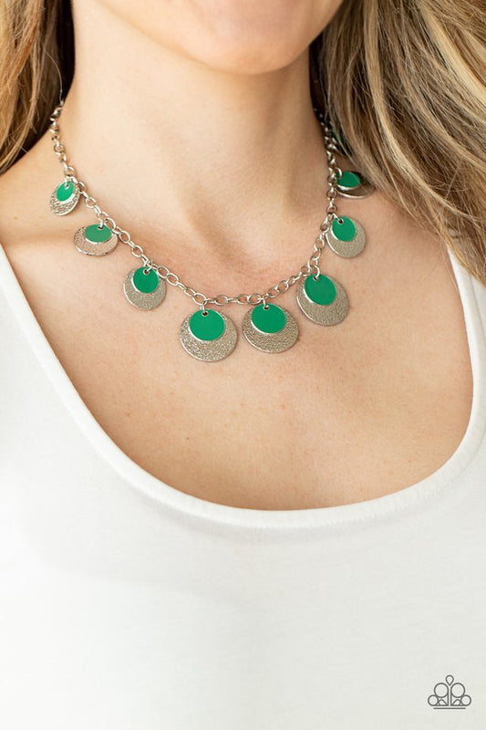 Paparazzi Necklace ~ The Cosmos Are Calling - Green