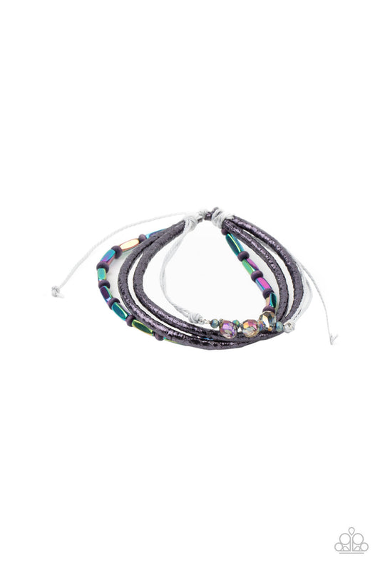 Holographic Hike - Multi Bracelet - Paparazzi Accessories