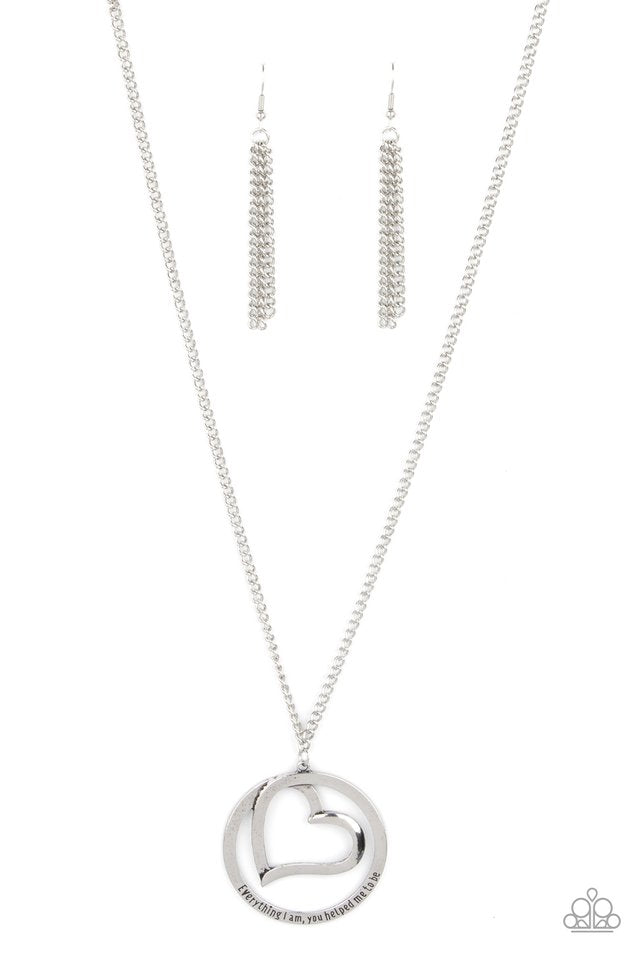 Paparazzi Necklace ~ Positively Perfect - Silver