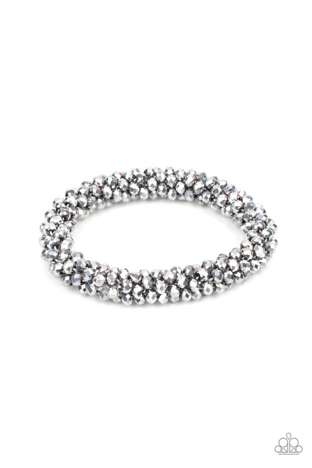 Paparazzi Bracelet ~ Wake Up and Sparkle - Silver