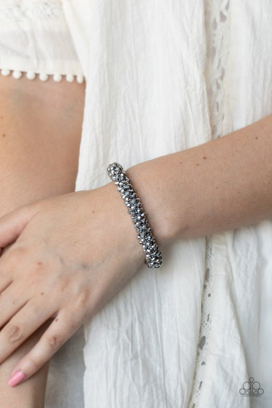 Paparazzi Bracelet ~ Wake Up and Sparkle - Silver