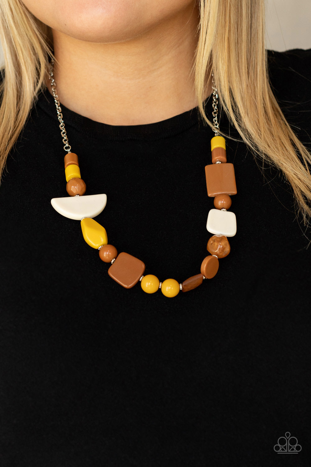 Tranquil Trendsetter - Yellow Necklace - Paparazzi Accessories