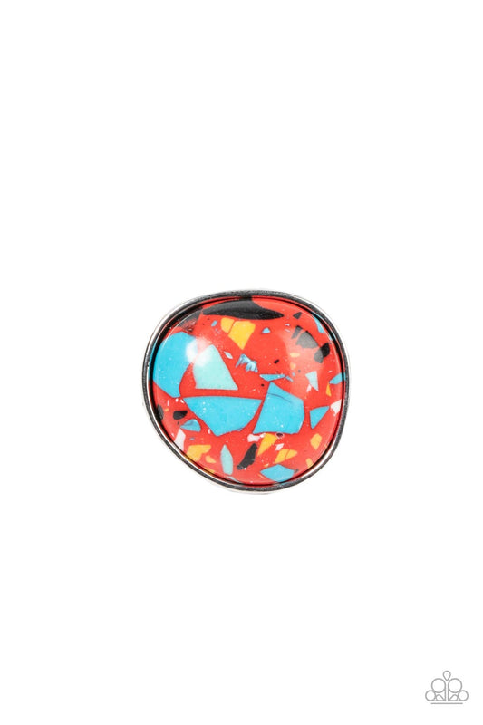Aesthetically Authentic - Red Ring - Paparazzi Accessories