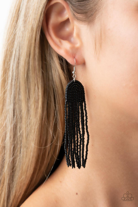 PAPARAZZI - RIGHT AS RAINBOW - BLACK EARRINGS