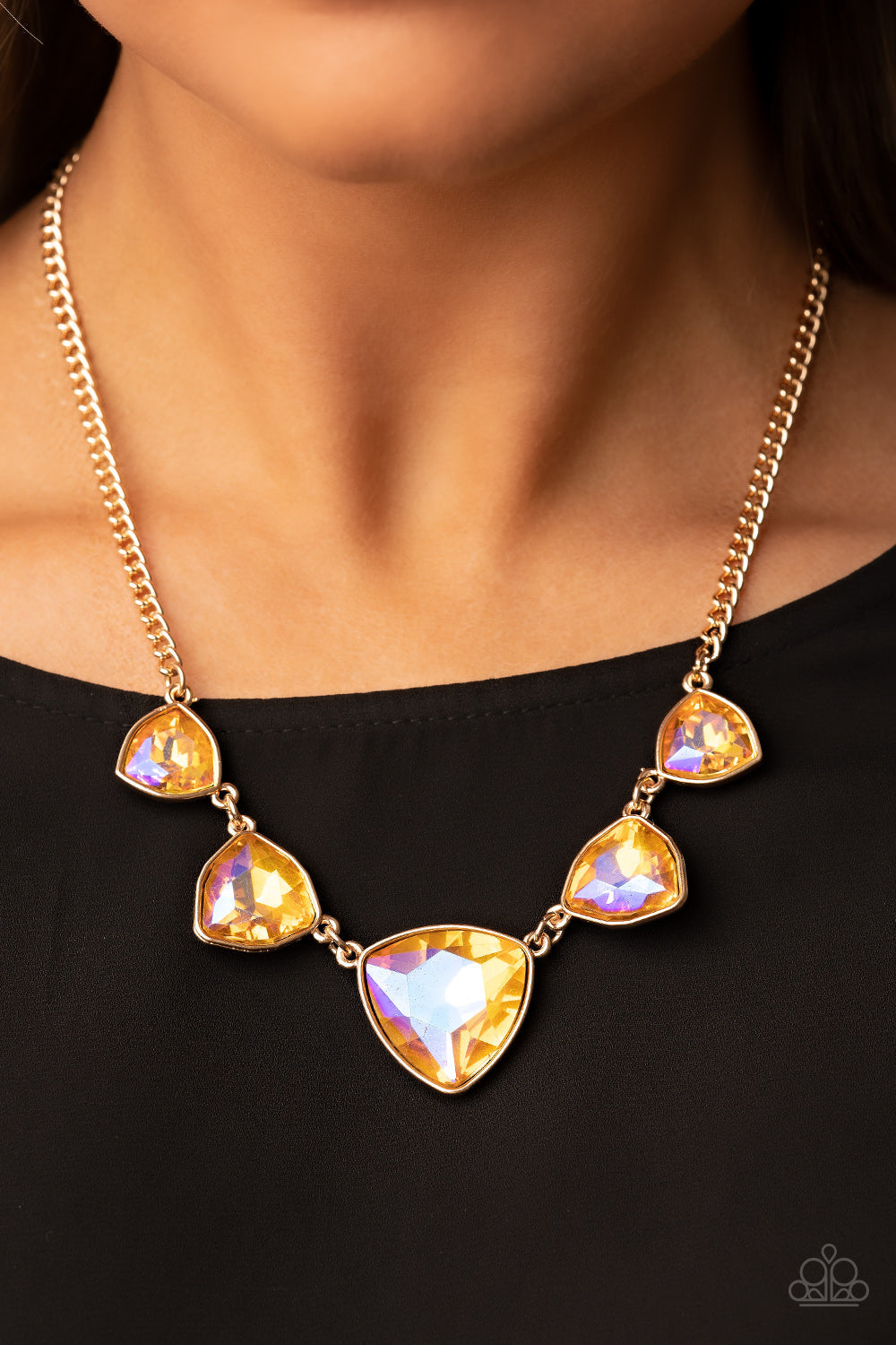 Cosmic Constellations - Gold Necklace - Paparazzi Accessories