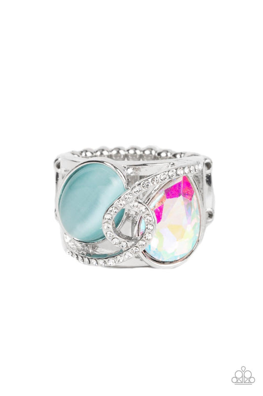 SELFIE-Indulgence - Blue Ring - Paparazzi Accessories