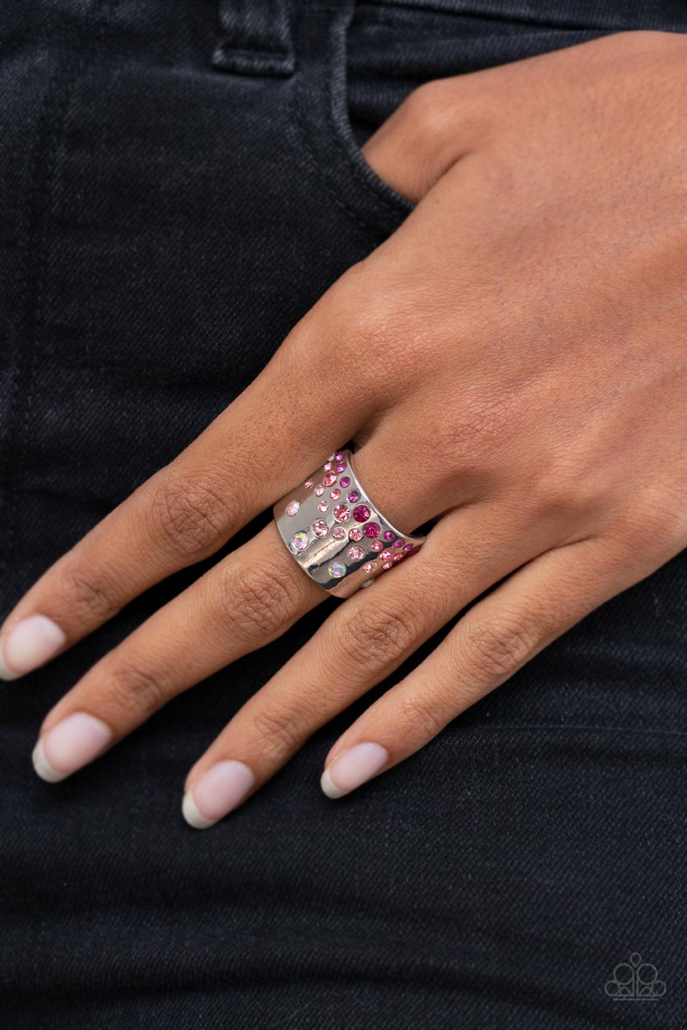 PAPARAZZI "SIZZLING SULTRY" PINK RING