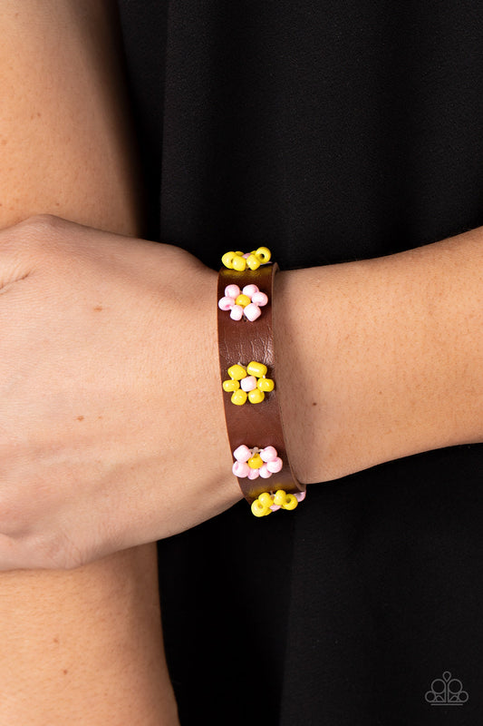 Flowery Frontier - Pink Paparazzi Bracelet