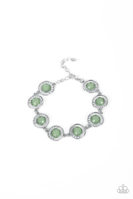 PAPARAZZI "TWINKLING TRAJECTORY" GREEN BRACELET