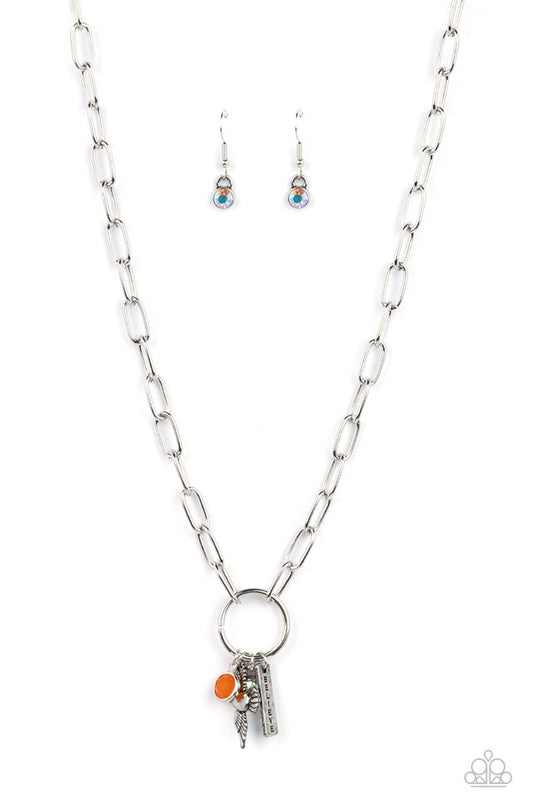 Paparazzi Necklace ~ Inspired Songbird - Orange