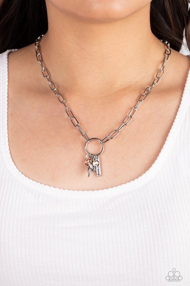 Paparazzi Necklace ~ Inspired Songbird - Orange