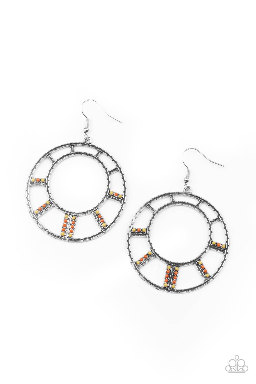 Fleek Fortress - multi - Paparazzi earrings