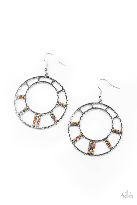 Fleek Fortress - multi - Paparazzi earrings
