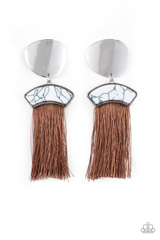 Insta Inca - brown - Paparazzi earrings