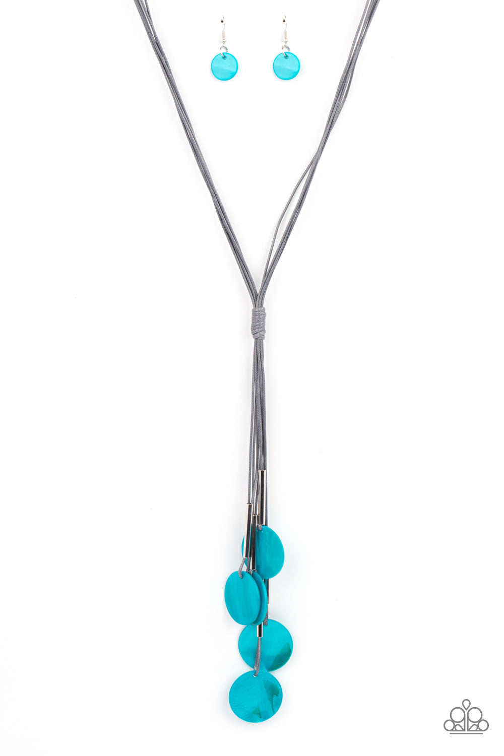 Tidal Tassels - blue - Paparazzi necklace
